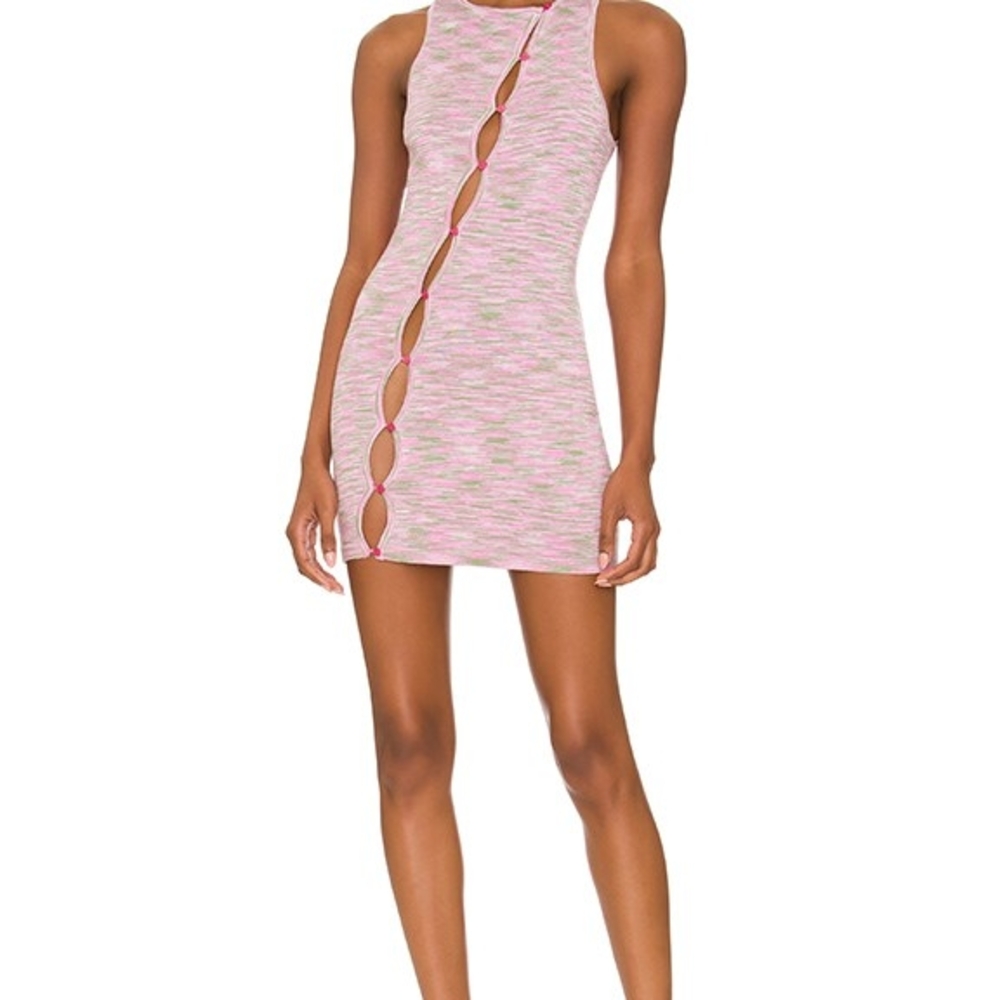 Superdown Pink and Green mini Dress Size L NWOT